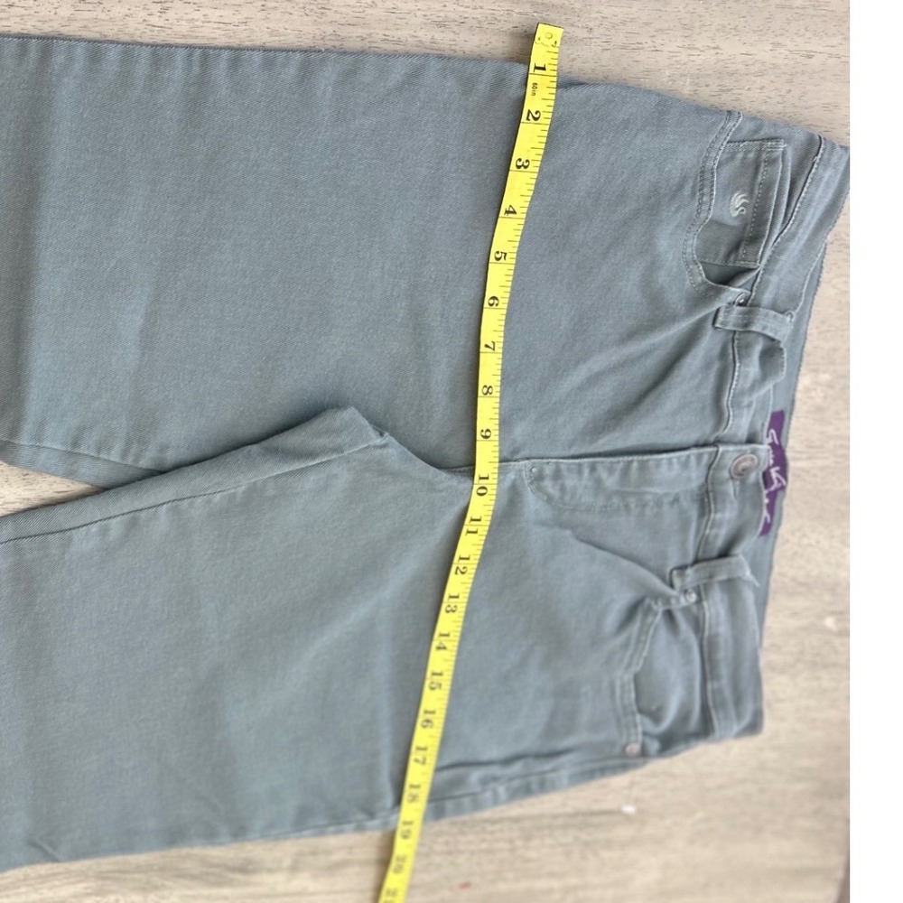 Gloria Vanderbilt Amanda High Rise Straight Leg Jeans Sage Green Size 6 Short - Picture 4 of 9